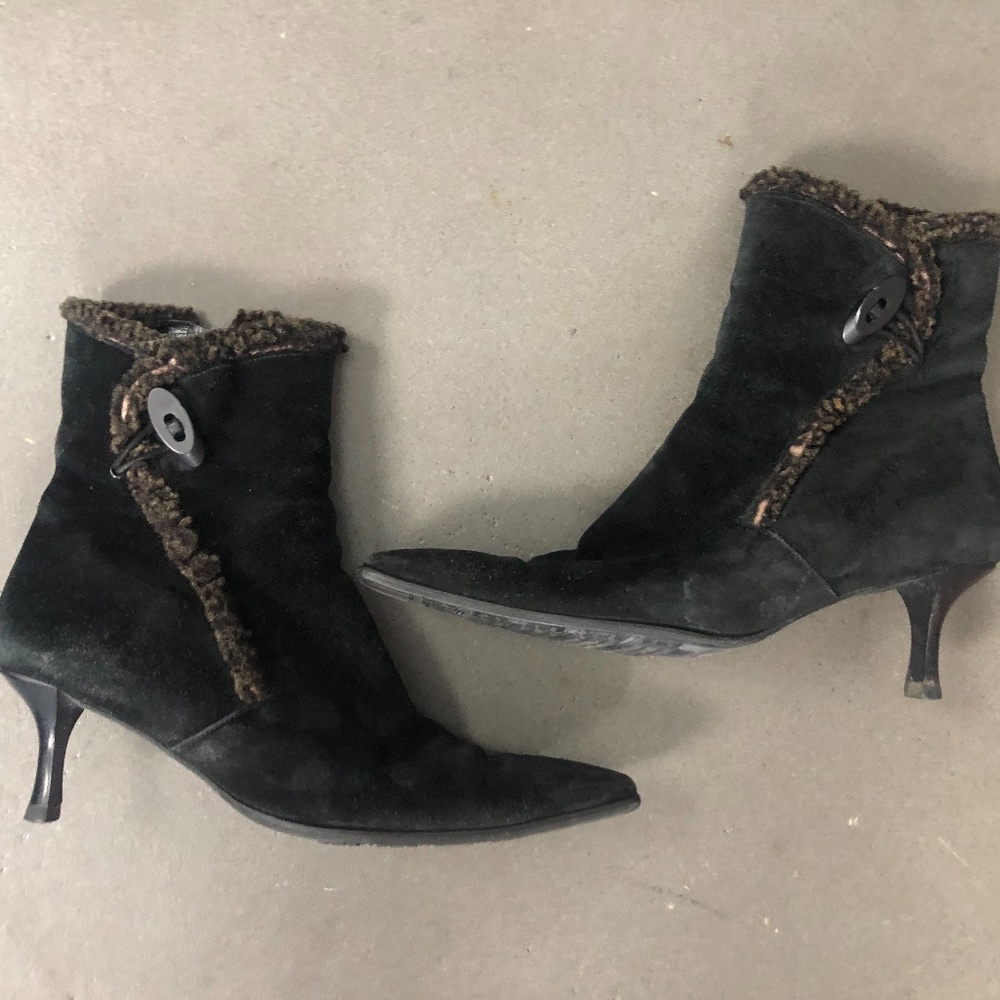 Stuart Weitzman faux fur lined Booties
